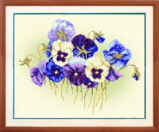 Рисунок на ткани для вышивки бисером Цветочки Чарiвна мить (Чаривна мить) СБ-104
