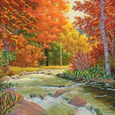 Рисунок на ткани для вышивки бисером Золотая осень Абрис Арт АС-164