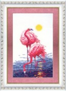 Набор для вышивки крестом Фламинго