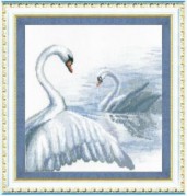 Набор для вышивки крестом Лебеди