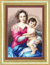 Набор для вышивки крестом Мадонна с младенцем Чарiвна мить (Чаривна мить) М-116