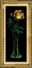 Набор для вышивки крестом Жёлтая роза Чарiвна мить (Чаривна мить) 129