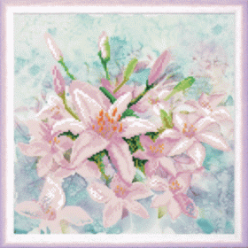 Рисунок на ткани для вышивки бисером Розовые цветы весны Чарiвна мить  СБ-184 - 86.00грн.
