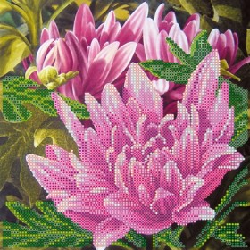 Рисунок на ткани для вышивки бисером Розовый лотос