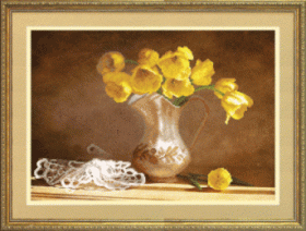 Рисунок на ткани для вышивки бисером Жёлтые тюльпаны Чарiвна мить  СБ-178 - 86.00грн.