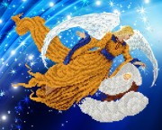Рисунок на атласе для вышивки бисером Ангел - Хранитель