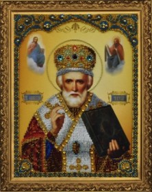 Набор для вышивки бисером Икона Святителя Николая Чудотворца