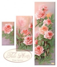 Рисунок на ткани для вышивки бисером Розовый сад Tela Artis (Тэла Артис) СК-005
