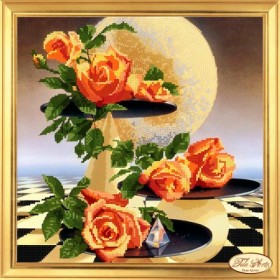 Набор для вышивки бисером Лунные розы Tela Artis (Тэла Артис) НГ-002 - 510.00грн.
