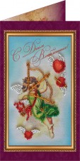 Набор - открытка С Днём Влюблённых - 1 Абрис Арт АО-055