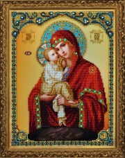 Набор для вышивки бисером Икона Божьей Матери Почаевская Картины бисером Р-187