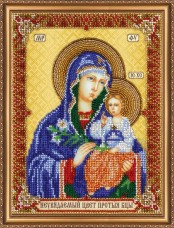 Набор для вышивки бисером Богородица Неувядаемый цвет Абрис Арт АВ-292